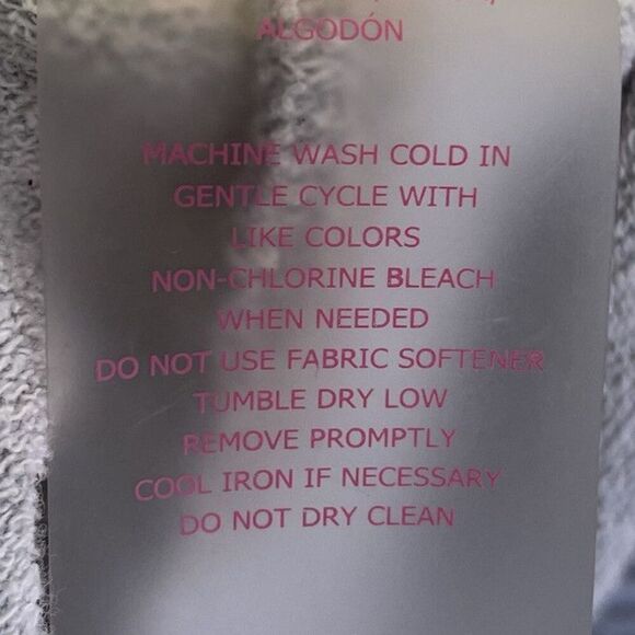 BETSEY JOHNSON Shorts Women Large Cherries Jubilee Gray Raw Hem Sweat Terry - Picture 12 of 13